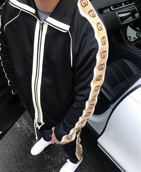 gucci white tracksuit|Gucci tracksuit technical.